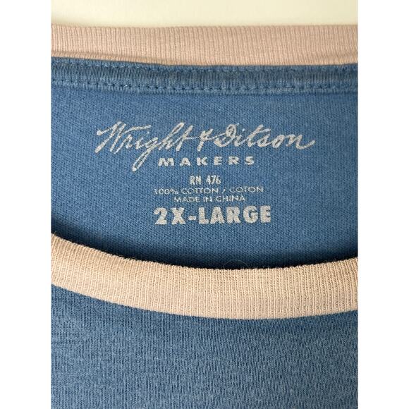 Wright & Ditson Dodgers T-Shirt 2X Large, See Measurements in description - Picture 3 of 4